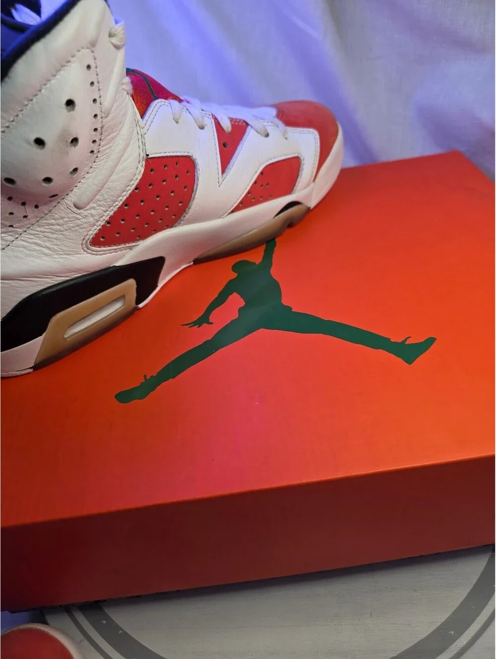 Air Jordan 6 Retro Gatorade like Mike White/Orance BasketbaShoes Size 9